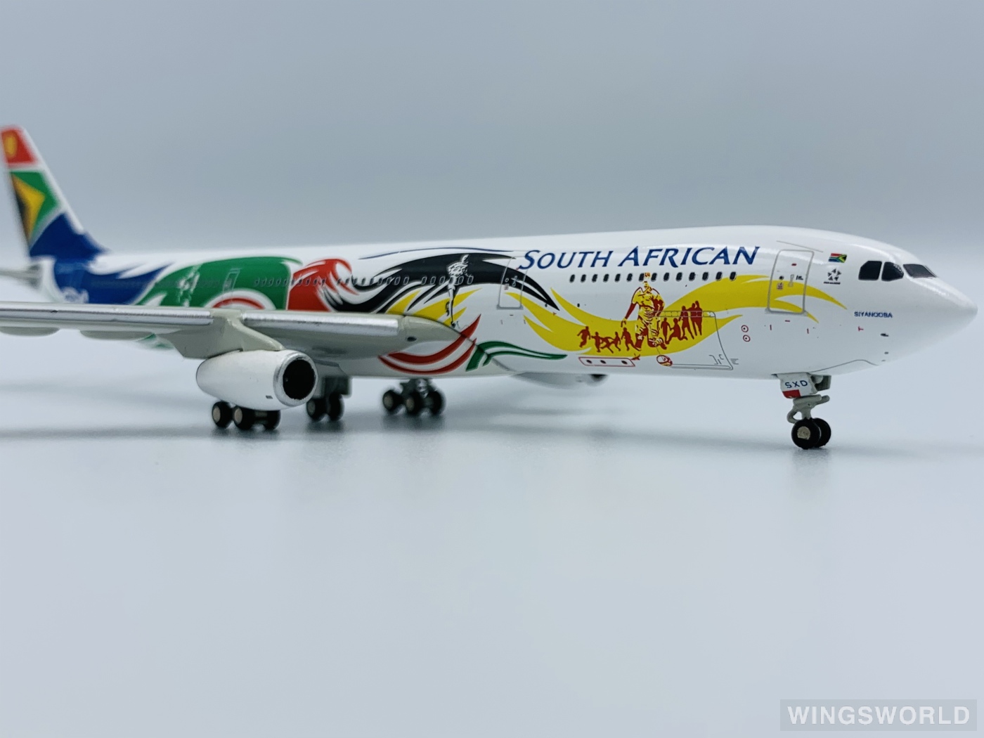 JC Wings 1:400 XX4323 South African Airways 南非航空 Airbus A340-300 ZS-SXD