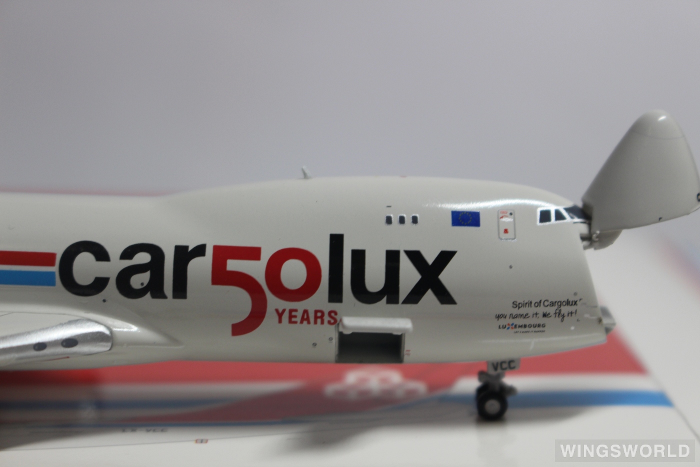 JC Wings 1:400 XX4356C Cargolux 卢森堡货运航空 Boeing 747-8F LX-VCC