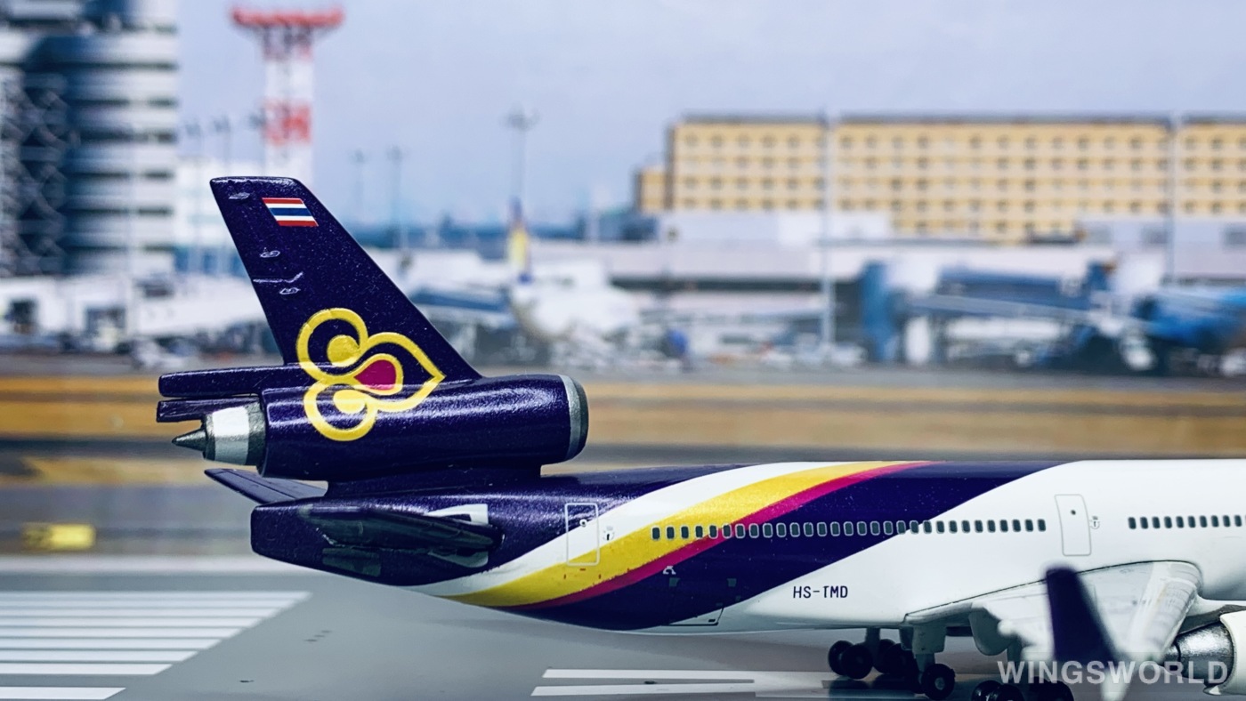 Geminijets 1:400 GJTHA617 Thai Airways 泰国国际航空 McDonnell Douglas MD-11 HS-TMD