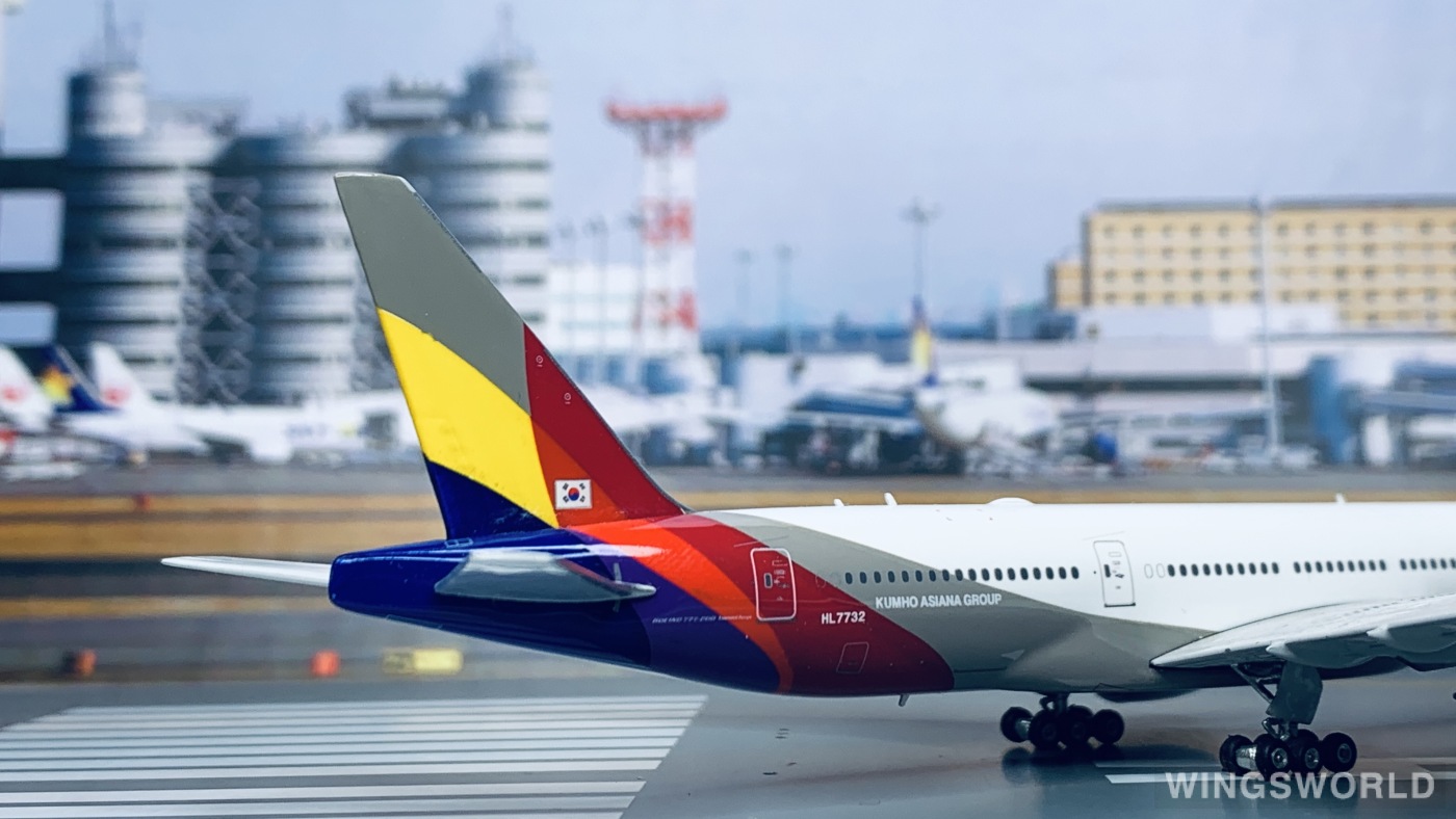 Phoenix 1:400 PH10687 Asiana 韩亚航空 Boeing 777-200ER HL7732