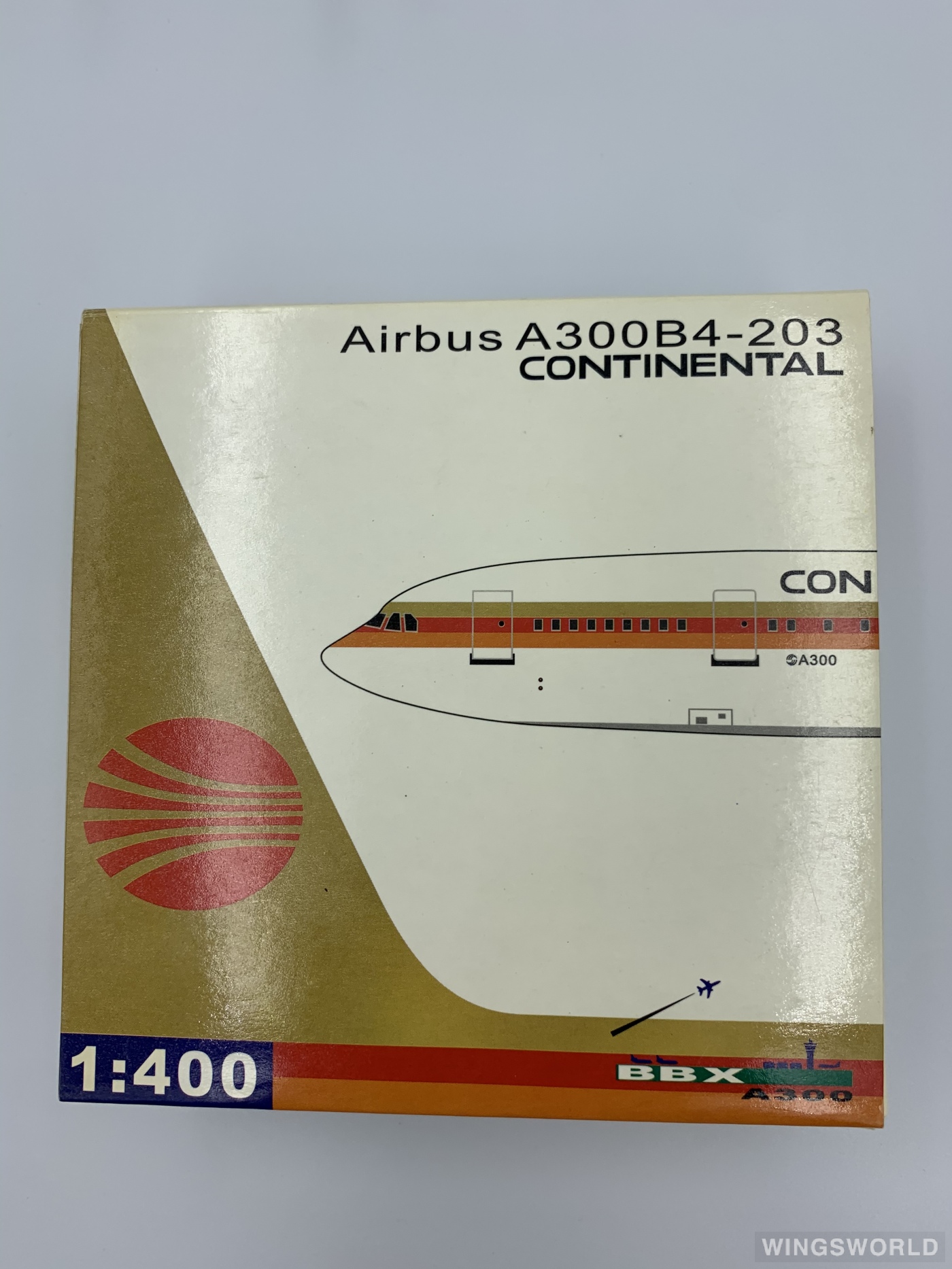 Blue box 1:400 BBX0258 Continental Airlines 美国大陆航空 Airbus A300B4/B2 N966C