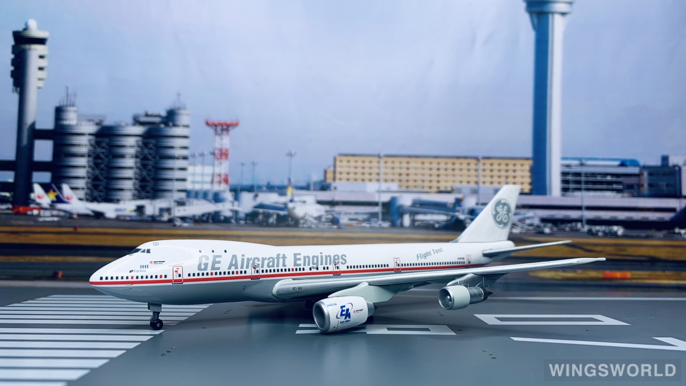 Dragon Models 1400 Boeing 747 100 General Electric 美国通用电气 55928 N747ge Gp7200测试飞行的照片 作者 8636