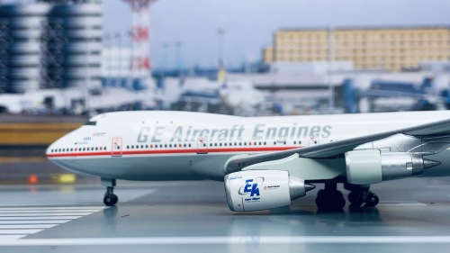 General Electric 美国通用电气 Boeing 747-100 N747GE GP7200测试飞行 55928 Dragon Models 1:400