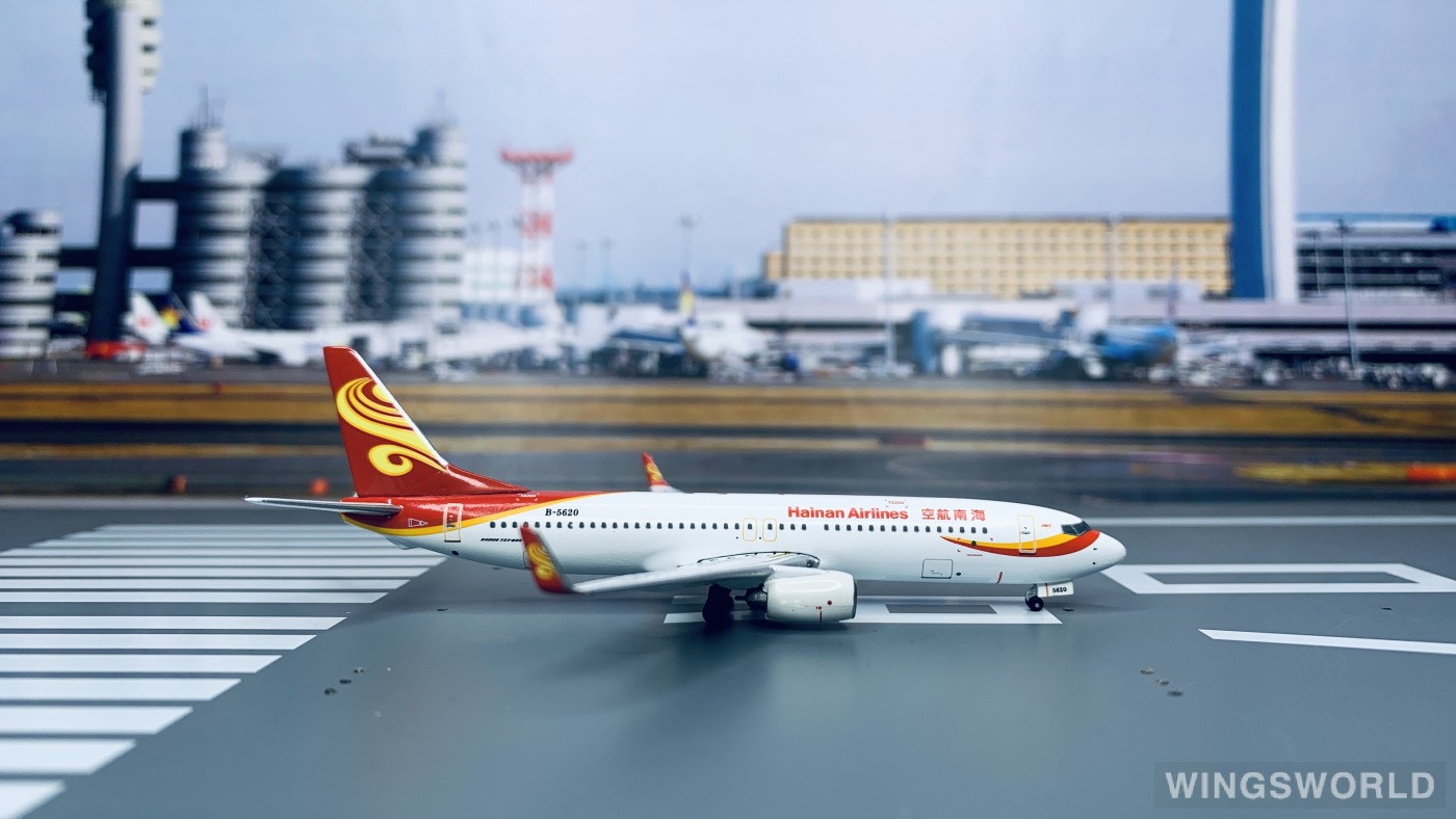 Aviation400 1:400 AV4B5620 Hainan Airlines 海南航空 Boeing 737-800 B-5620