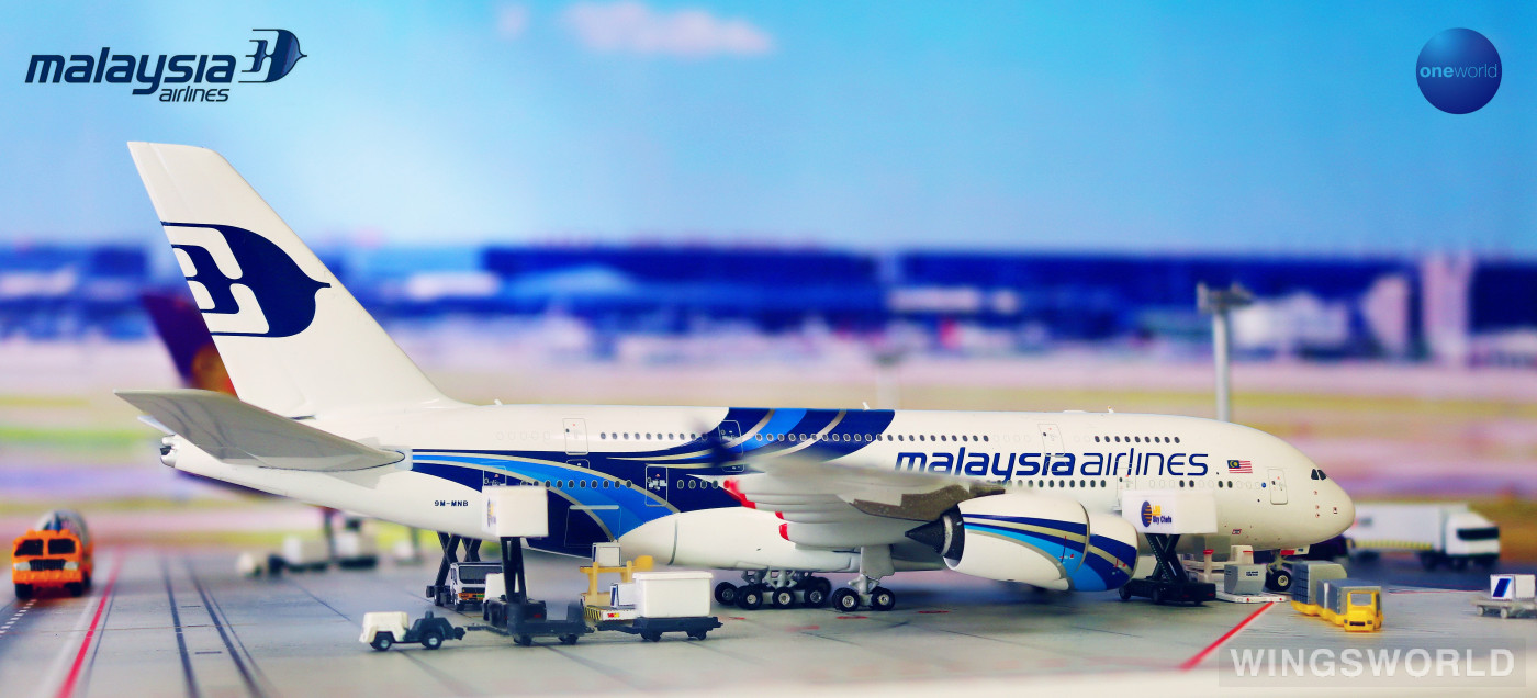 Phoenix 1:400 PH04341 Malaysia Airlines 马来西亚航空 Airbus A380-800 9M-MNB