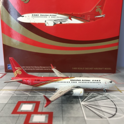 JC Wings 1:400 Boeing 737 MAX 8 Shenzhen Airlines 深圳航空XX4067 B