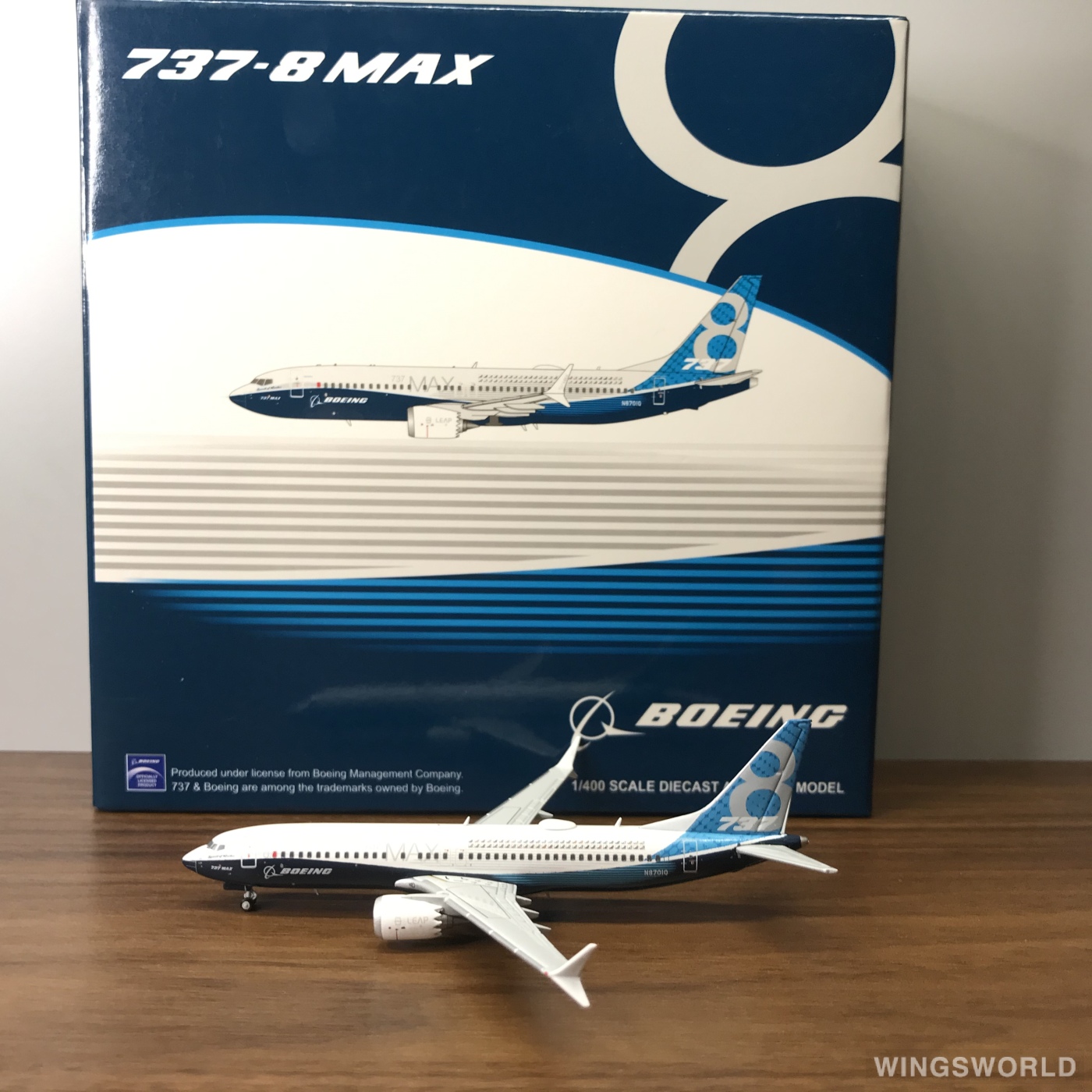 JC Wings 1:400 LH4033 Boeing 波音公司 Boeing 737 MAX 8 N8701Q