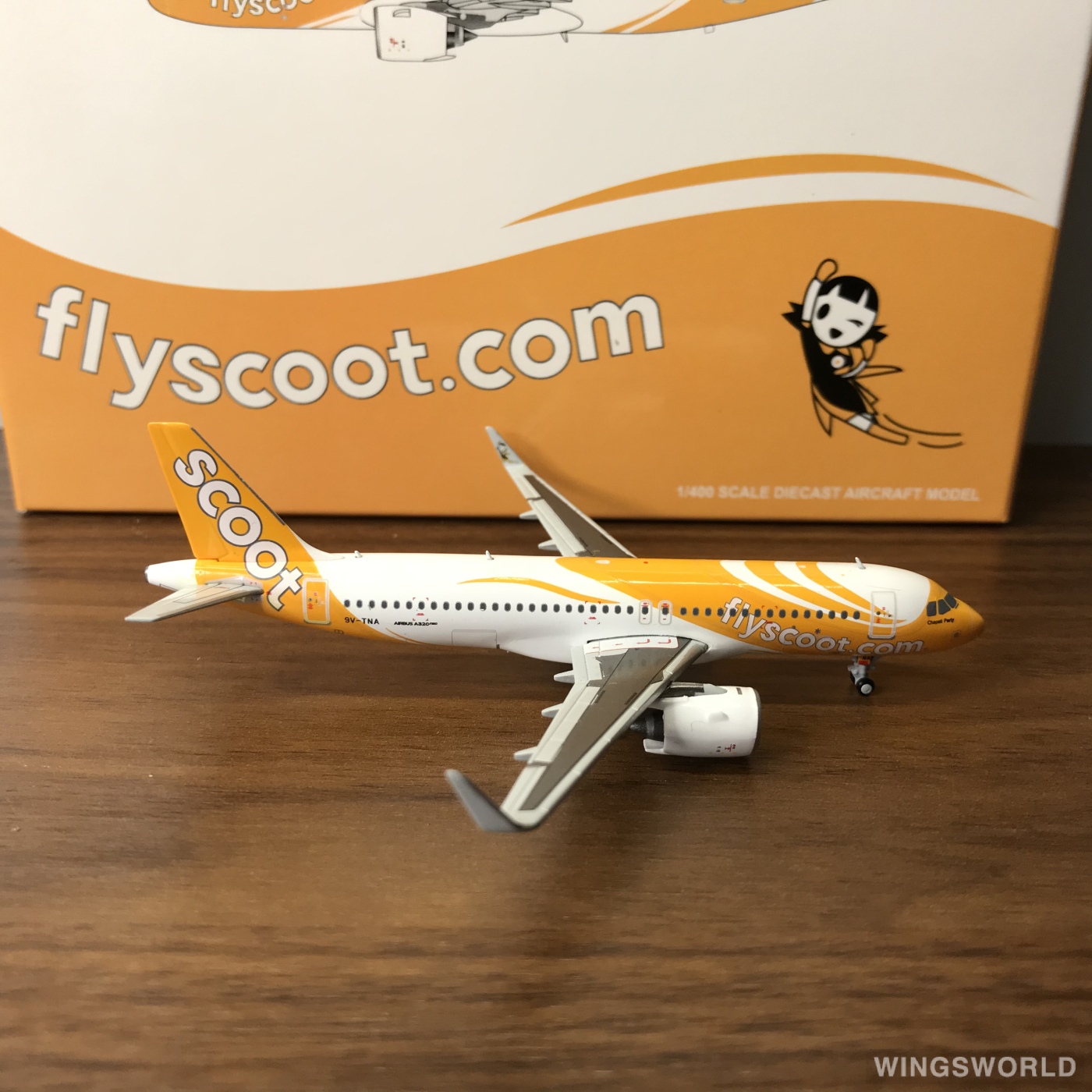 JC Wings 1:400 XX4078 Scoot 酷航 Airbus A320 9V-TNA