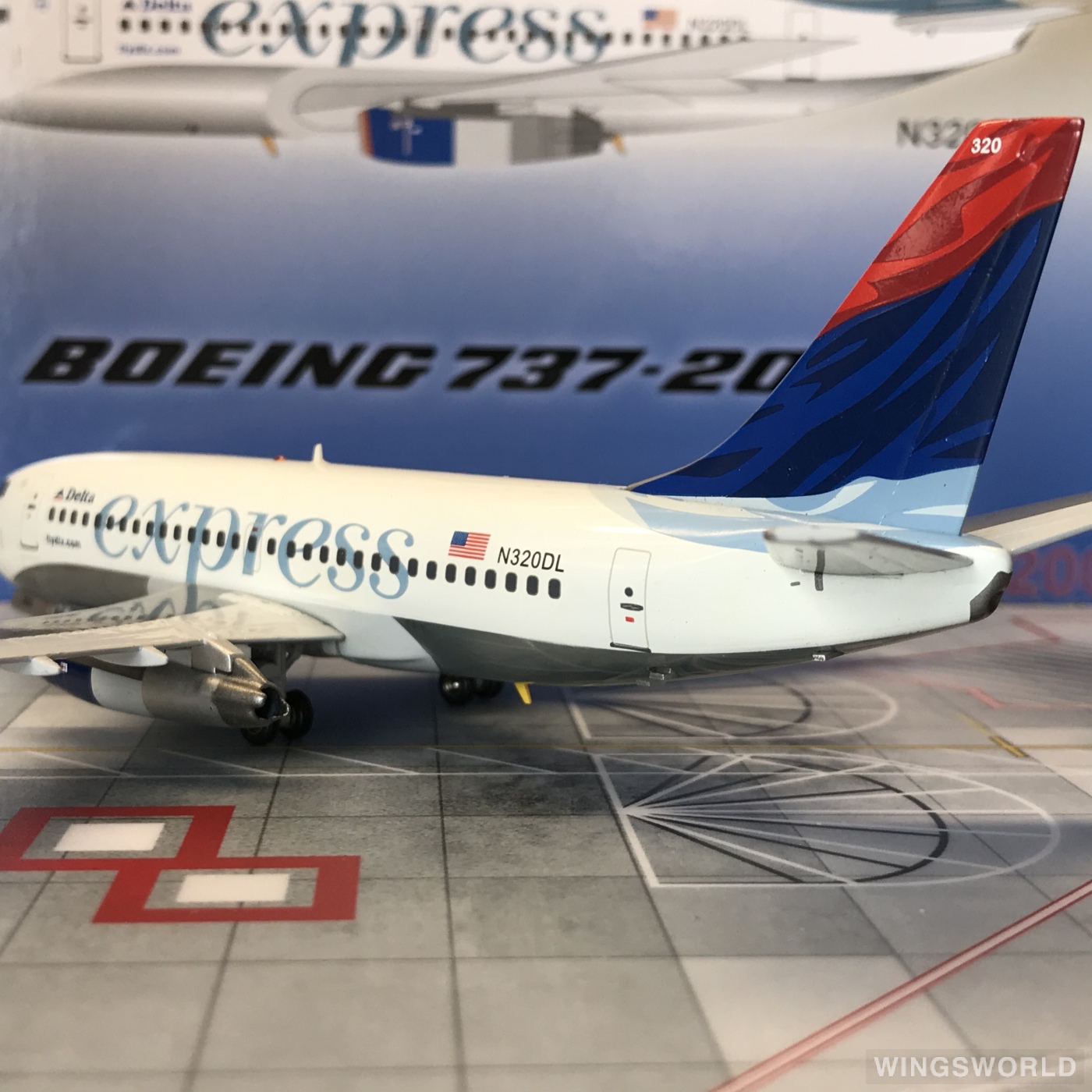 Aviation200 1:200 AVN320DL Delta Air Lines 达美航空 Boeing 737-200 N320DL