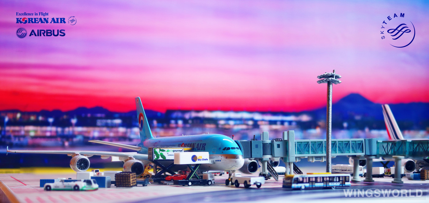 Phoenix 1:400 PH04258 Korean Air 大韩航空 Airbus A380-800 HL7612