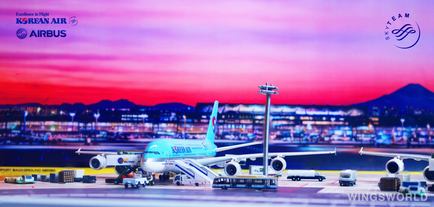 Phoenix 1:400 PH04258 Korean Air 大韩航空 Airbus A380-800 HL7612