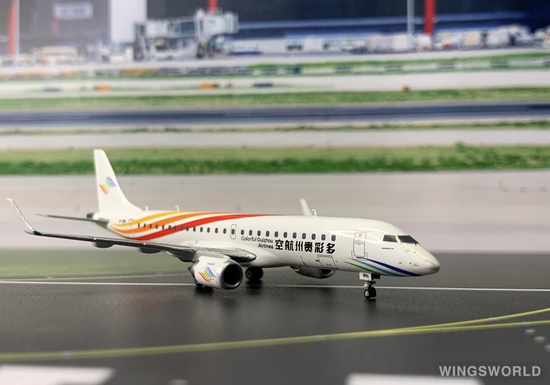 JC Wings 1:400 XX4675 Colorful Guizhou Airlines 多彩贵州航空 Embraer ERJ-190 B-3115