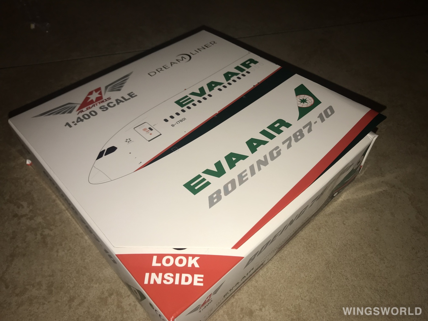 JC Wings 1:400 ALB4EVA08A EVA Air 长荣航空 Boeing 787-10 B-17801