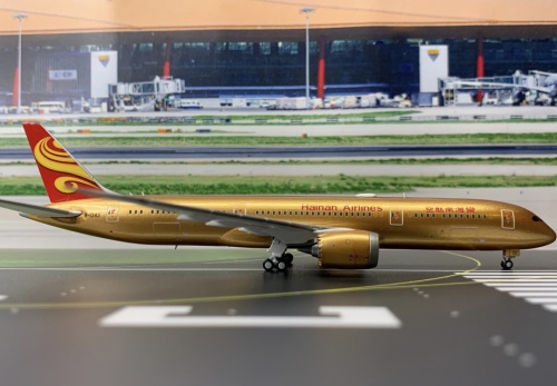 海南航空 boeing 787-9 b-1343 全金色 jc wings 1:400 -飞机模型世界