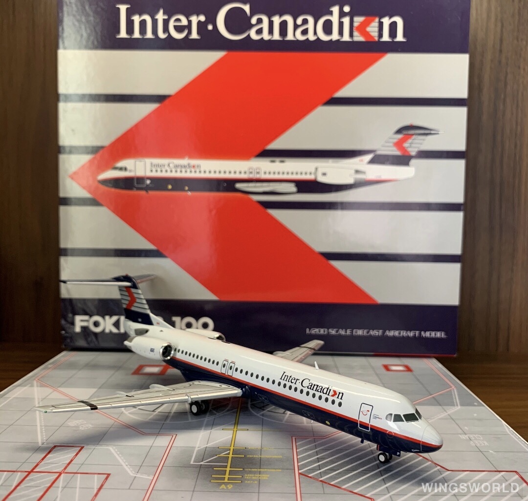 JC Wings 1:200 LH2210 Inter-Canadien Fokker 100 C-FICP