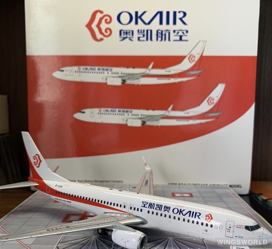 JC Wings 1:200 Boeing 737-800 Okay Airways 奥凯航空 XX2078 B-1228 的照片 作者:古 ...