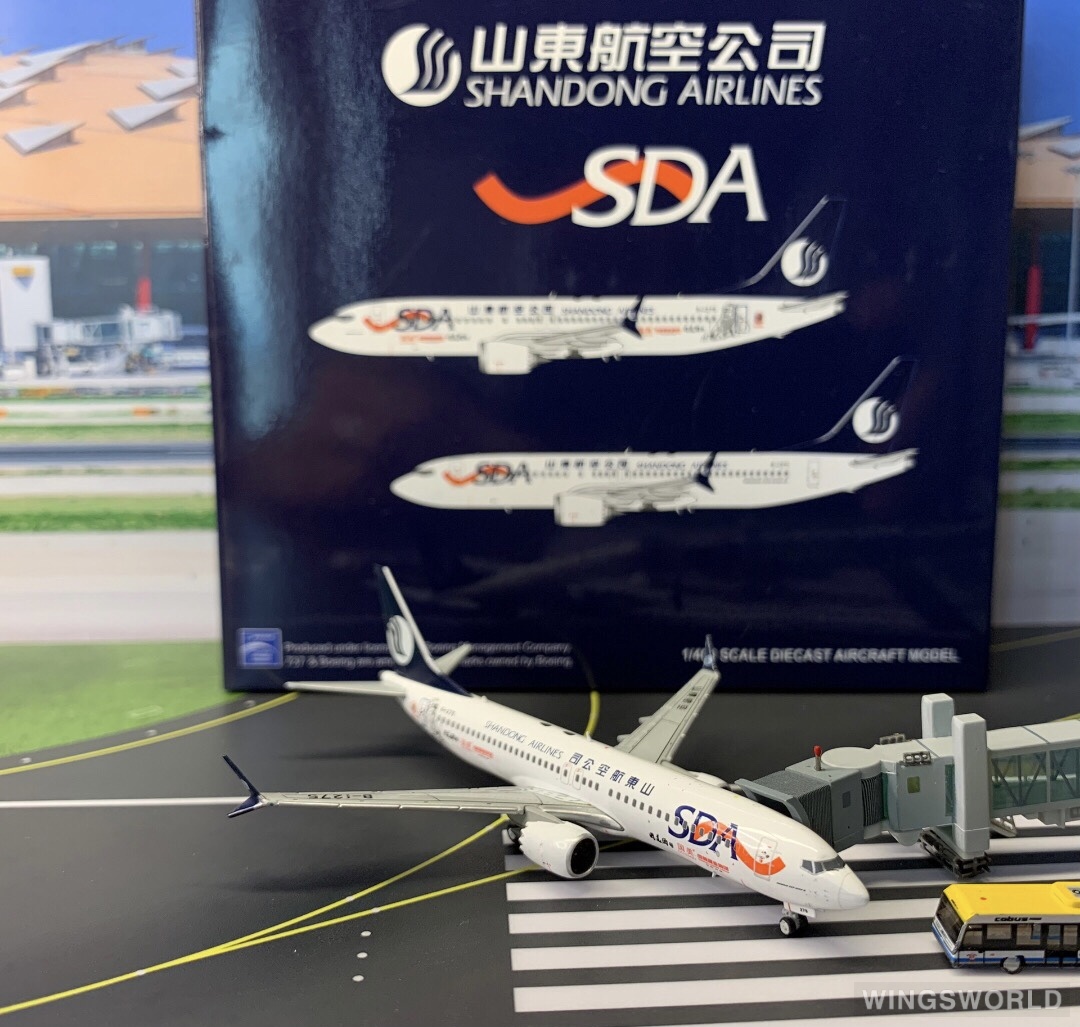 JC Wings 1:400 LH4111 Shandong Airlines 山东航空 Boeing 737 MAX 8 B-1275