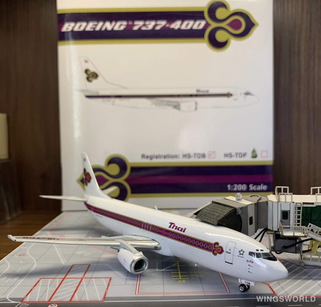 phoenix タイ航空 B737-400 1/200 1:400 Phoenix Thai BOEING 737-400 Passenger Airplane Diecast