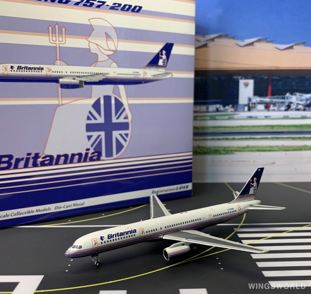 NGmodels 1:400 NG53042 Britannia 大不列颠航空 Boeing 757-200 G-BYAM