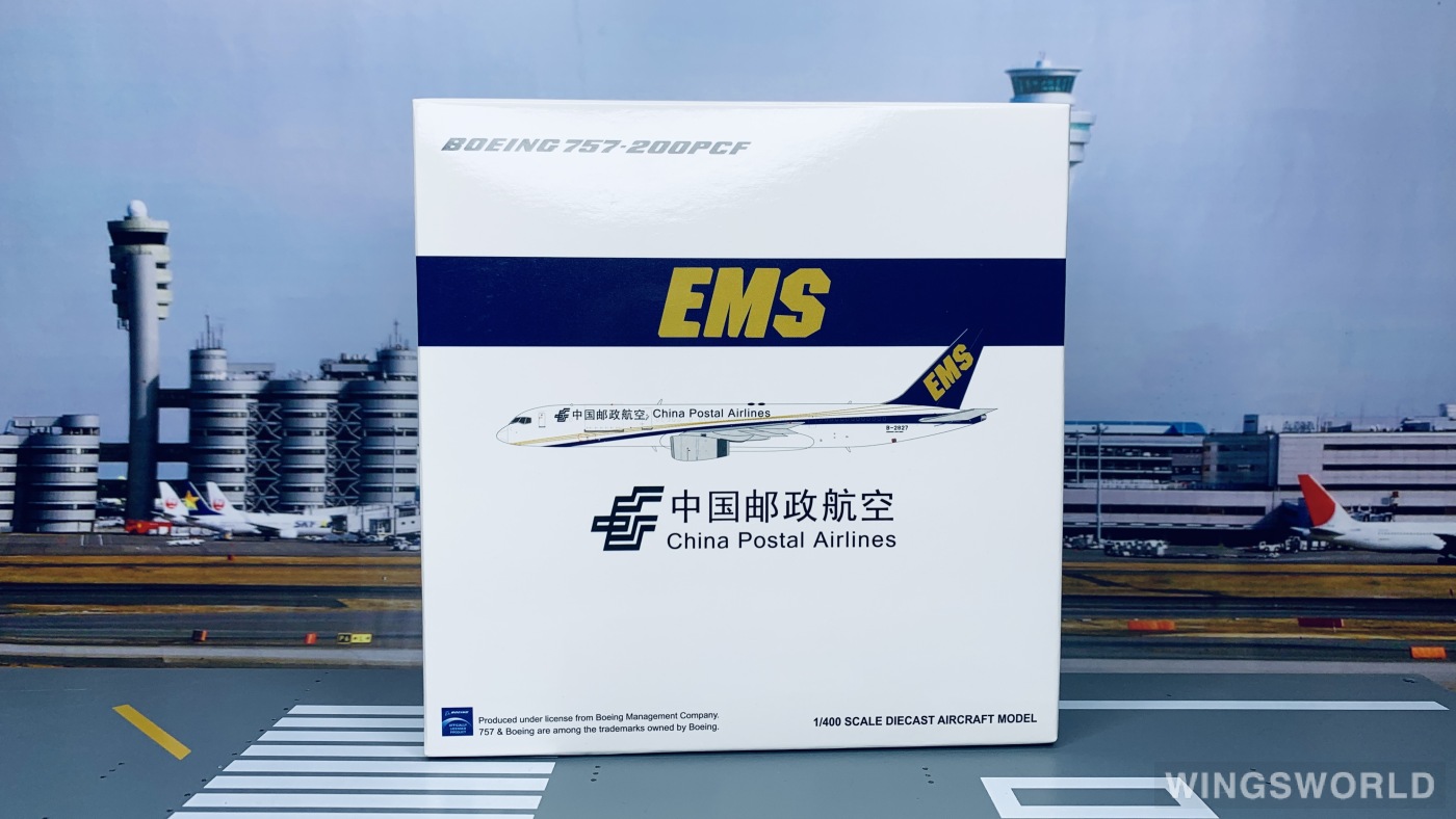 JC Wings 1:400 LH4094 China Postal Airlines 中国邮政航空 Boeing 757-200 B-2827