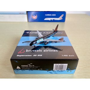 Brussels Airlines 布鲁塞尔航空 Airbus A320 OO-SNB 丁丁历险记彩绘 PH04078 Phoenix 1:400