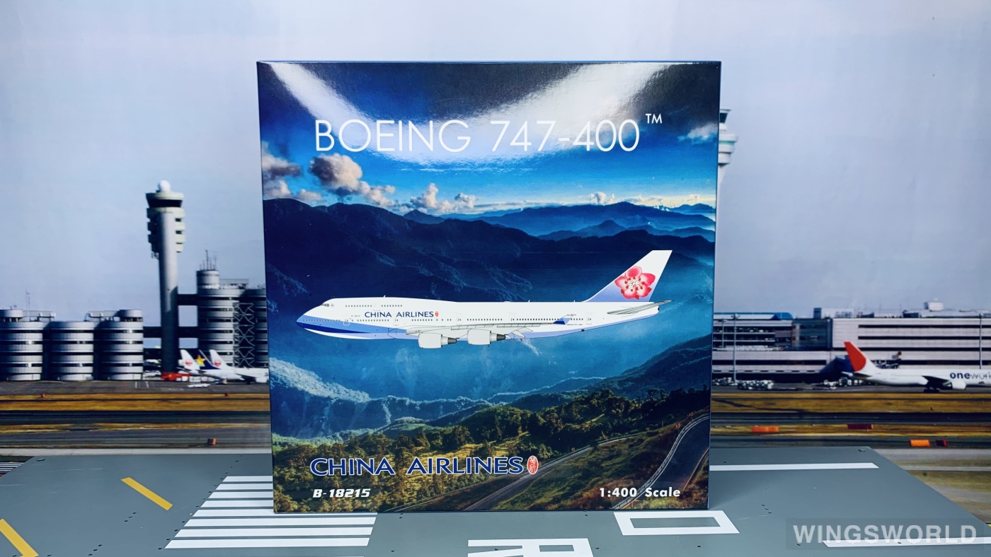 Phoenix 1:400 PH04334 China Airlines 中华航空 Boeing 747-400 B-18215