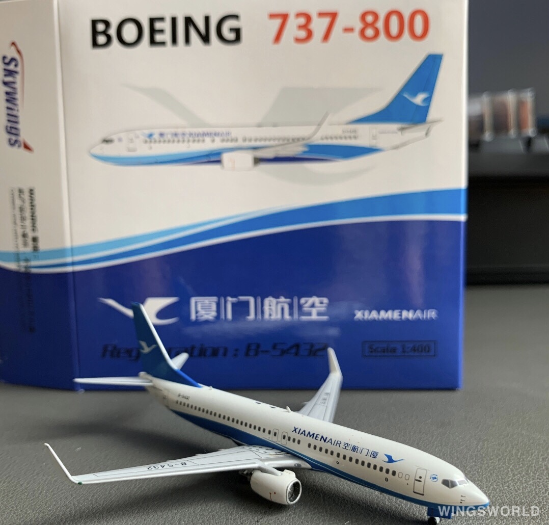 Skywings 1:400 SKY-PM-70S XiamenAir 厦门航空 Boeing 737-800 B-5432
