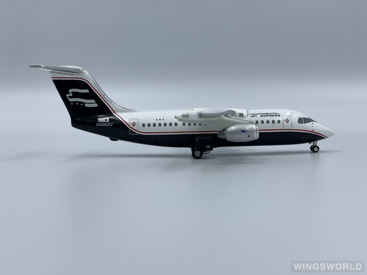 Jet-X 1:400 BAe 146 Continental Airlines 美国大陆航空JXM309 N406XV 