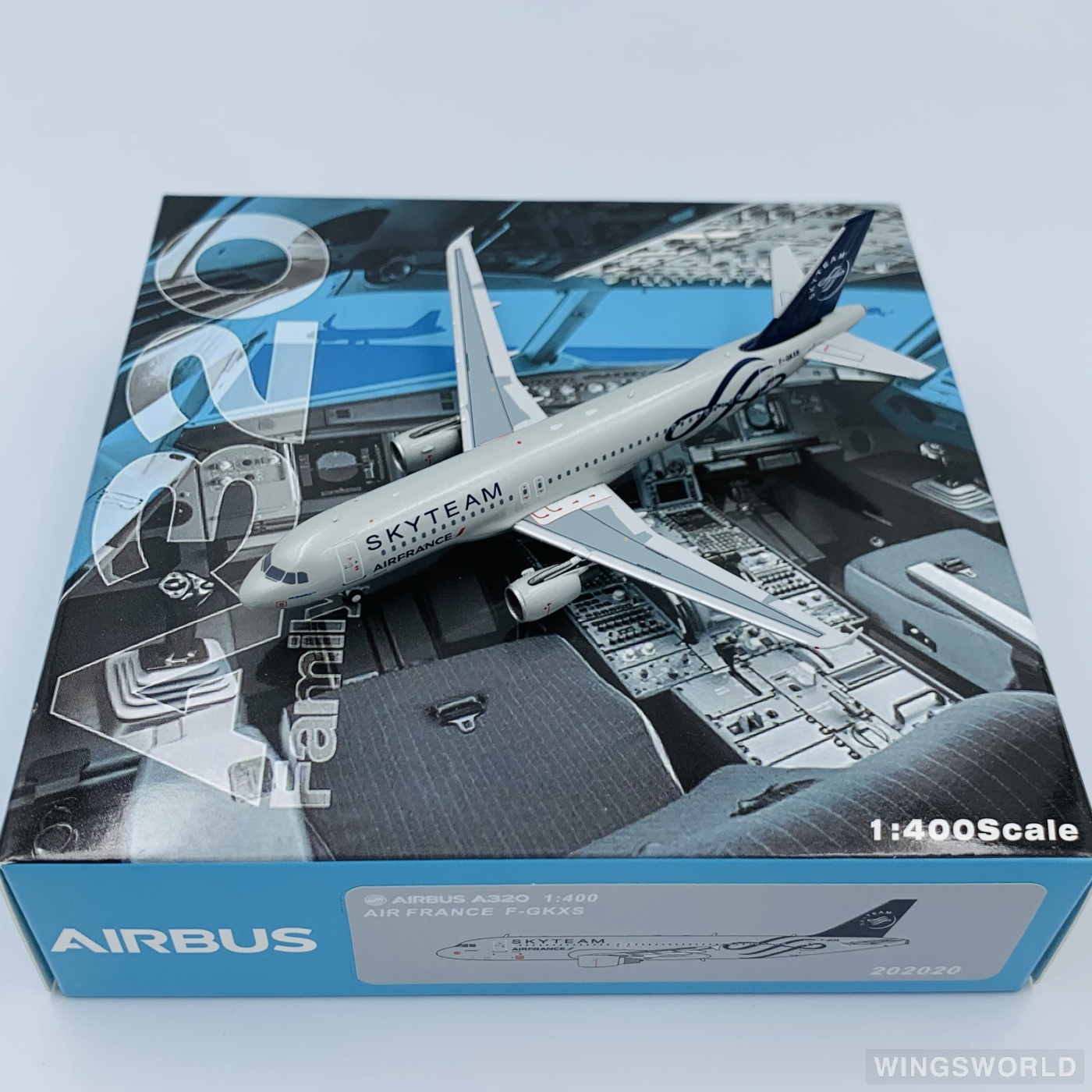 Pandamodel 1:400 202020 Air France 法国航空 Airbus A320 F-GKXS