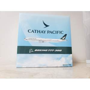 Cathay Pacific 国泰航空 Boeing 777-300 B-HNI 2015s color. With rolling gears. XX4092 JC Wings 1:400