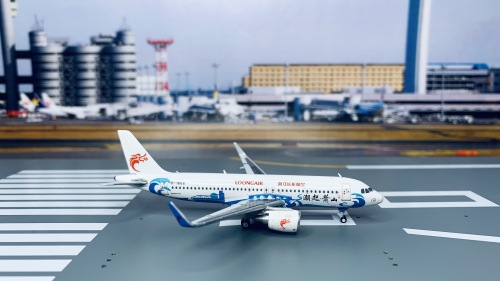 Loong Air 浙江长龙航空 Airbus A320 B-1866 潮起萧山 XX4344 JC Wings 1:400