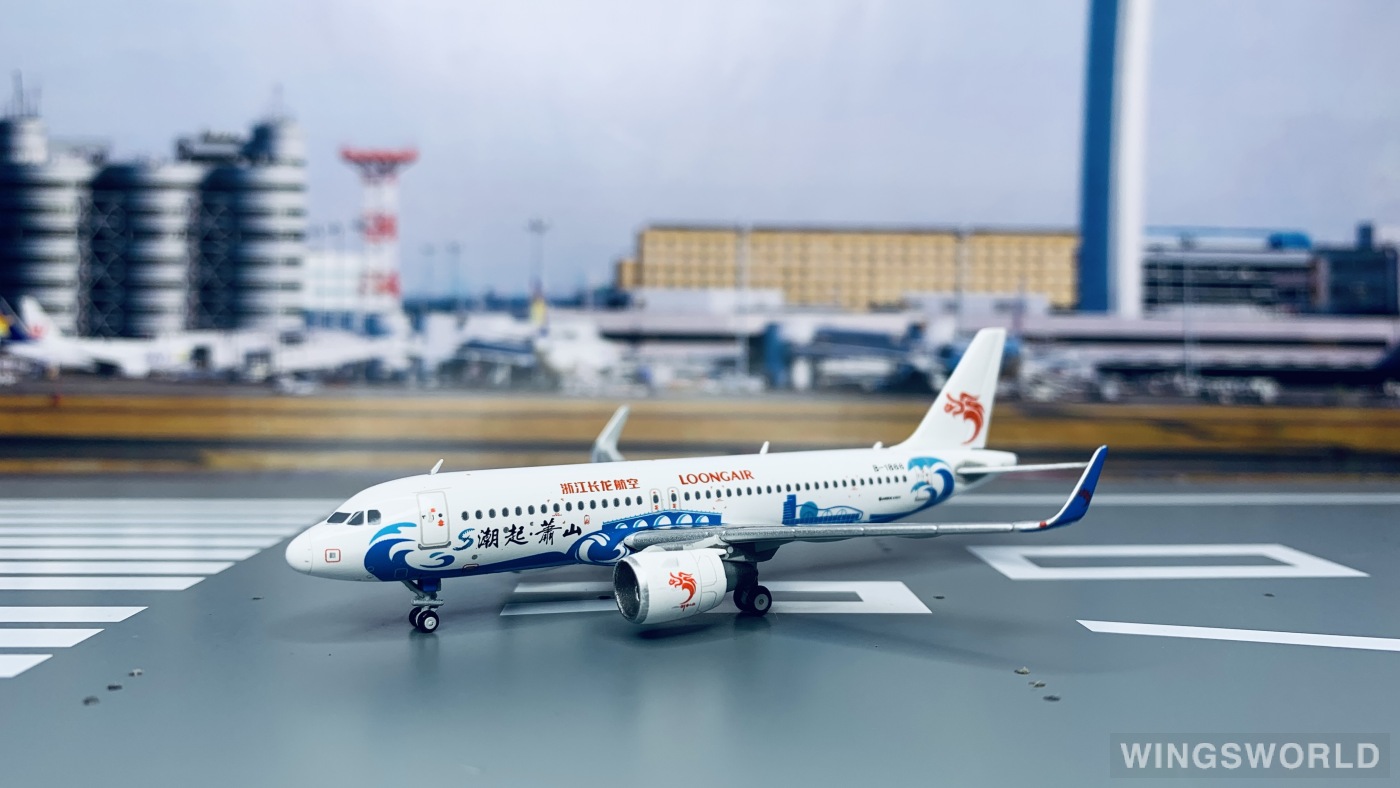 JC Wings 1:400 XX4344 Loong Air 浙江长龙航空 Airbus A320 B-1866
