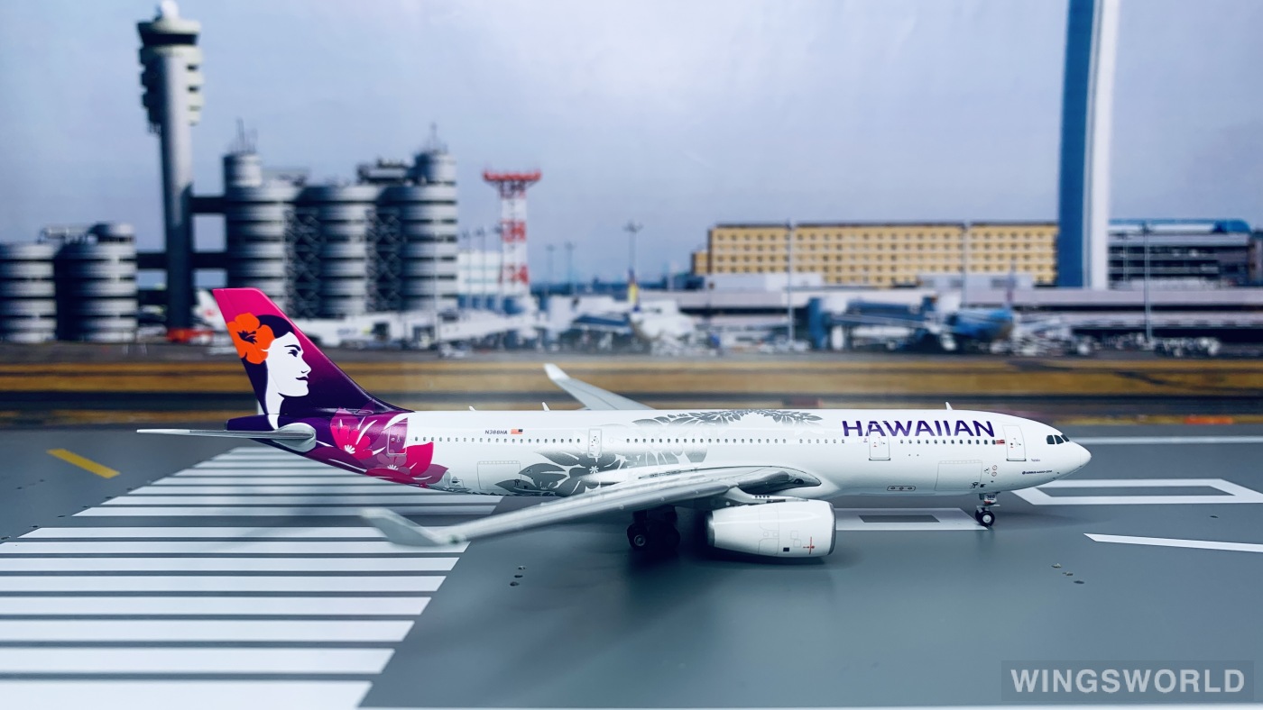 Geminijets 1:400 GJHAL1929 Hawaiian Airlines 夏威夷航空 Airbus A330-200 N388HA