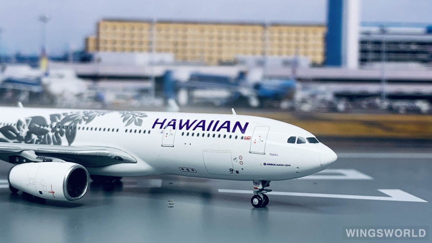 Geminijets 1:400 GJHAL1929 Hawaiian Airlines 夏威夷航空 Airbus A330-200 N388HA