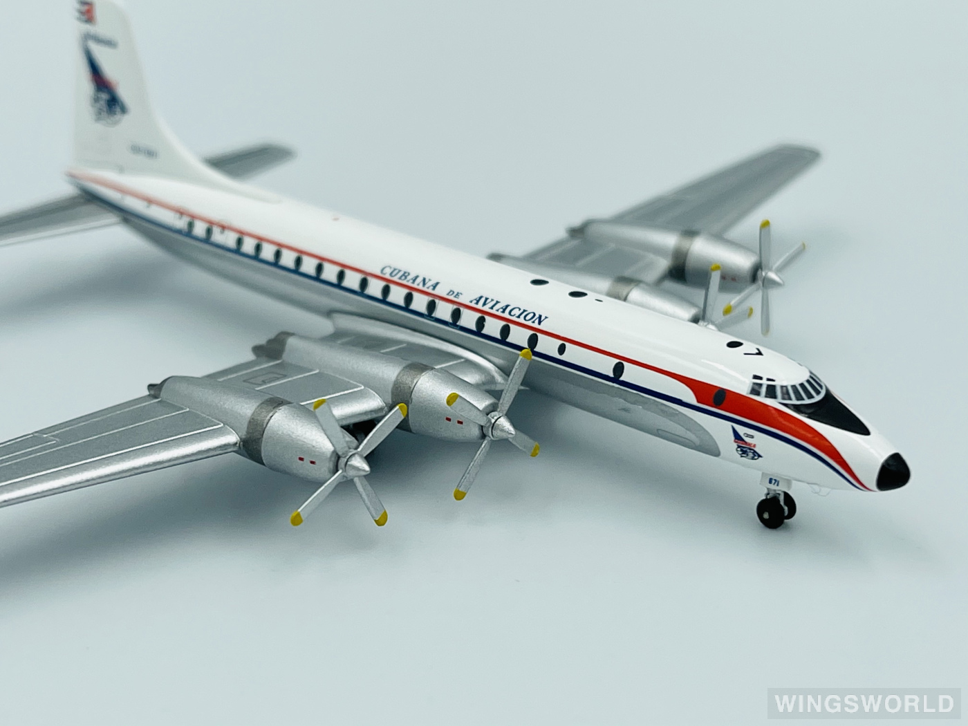 AeroClassics 1:400 ACCUT671 Cubana 古巴航空 Bristol 175 Britannia CU-T671