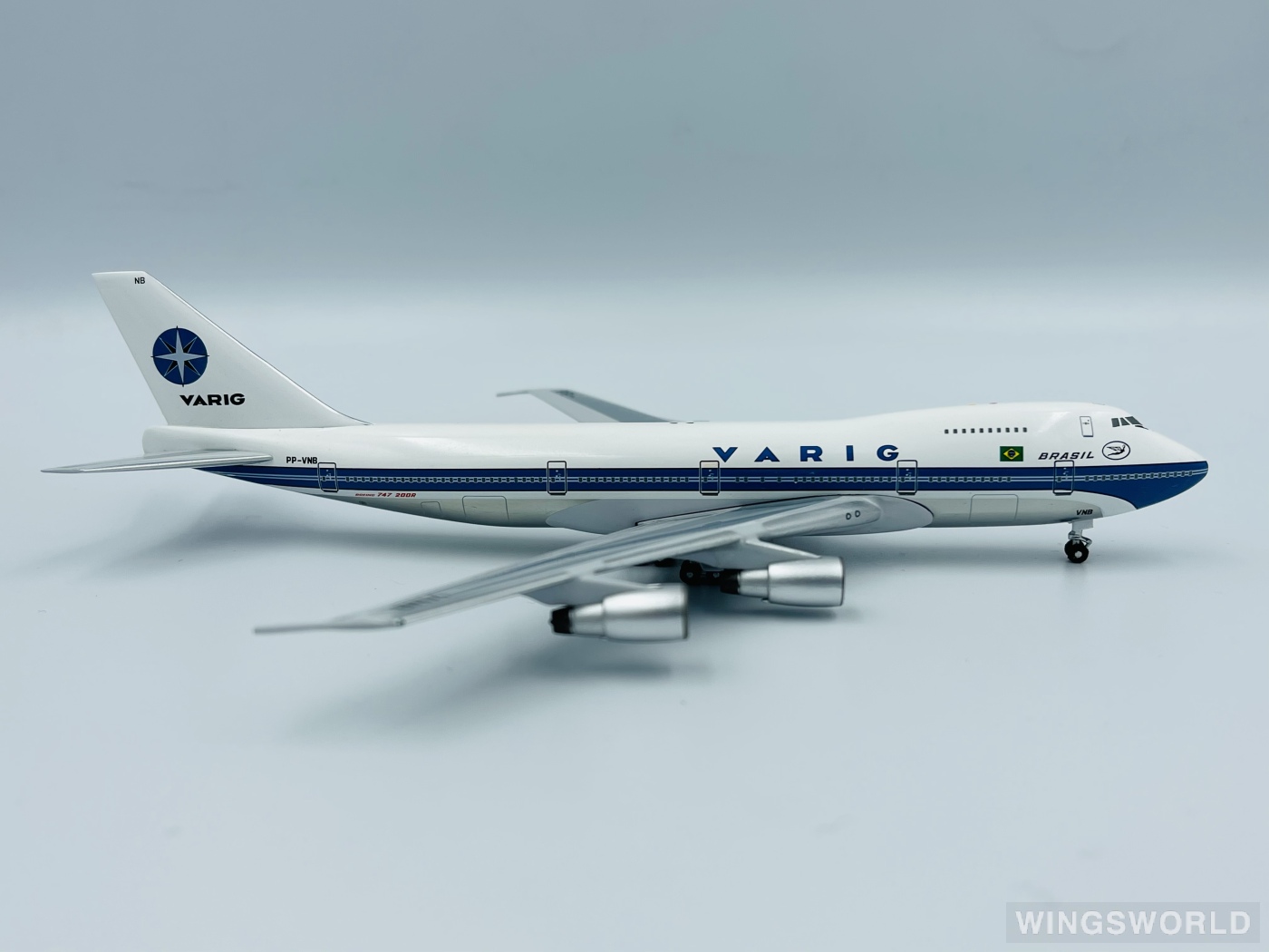 AeroClassics 1:400 BB419808 VARIG 里约格朗德航空 Boeing 747-200 PP-VNB