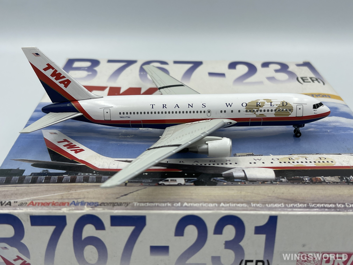 Dragon Models 1:400 55359 TWA 环球航空 Boeing 767-200 N601TW