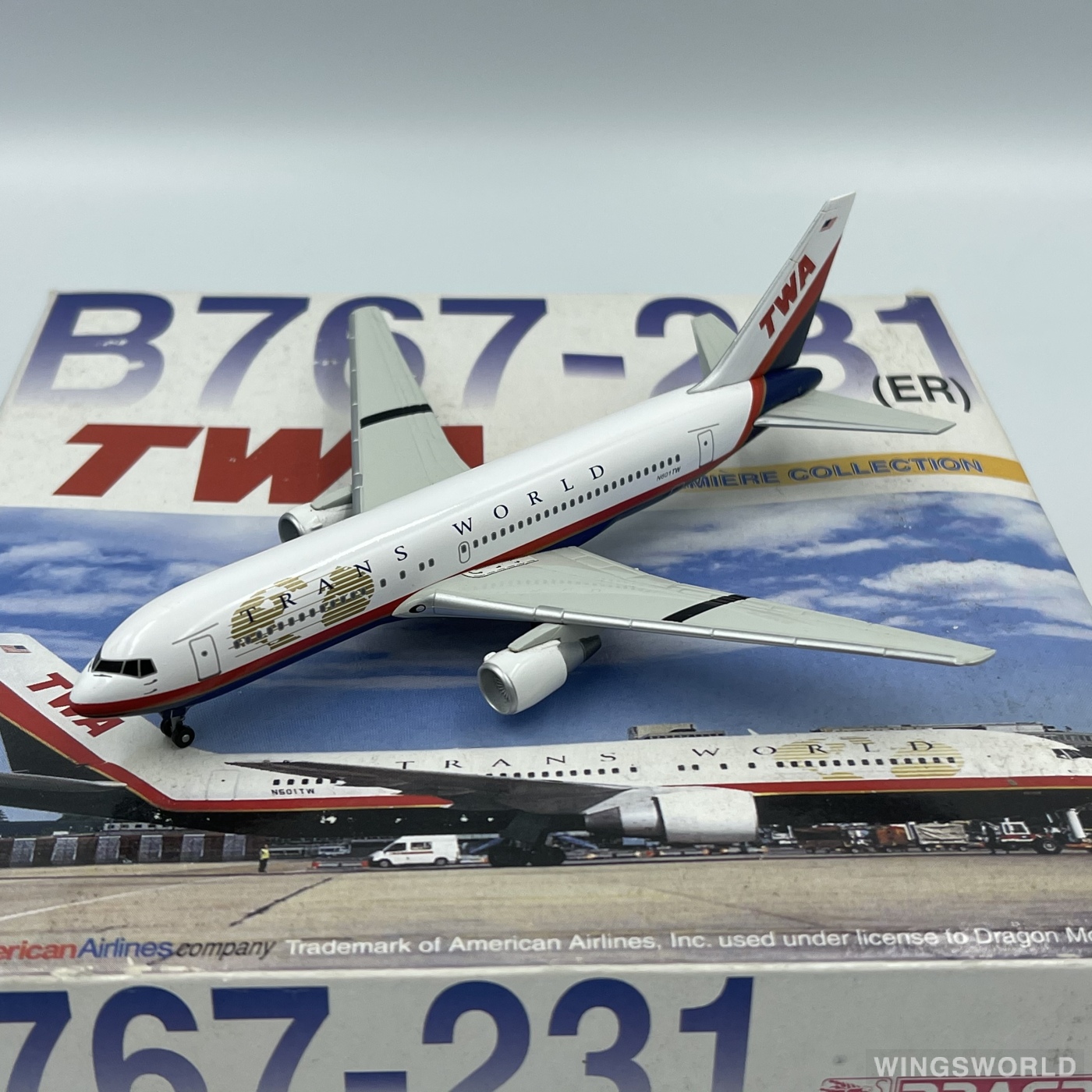 Dragon Models 1:400 55359 TWA 环球航空 Boeing 767-200 N601TW