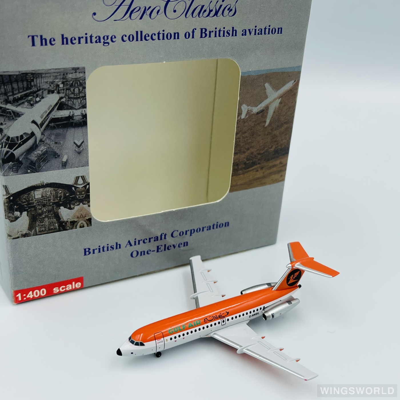 AeroClassics 1:400 ACGAWBL Gulf Air 海湾航空 BAC 111 G-AWBL