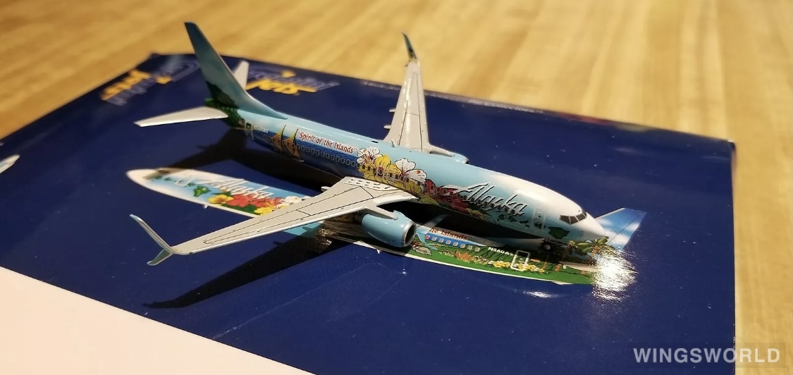 Geminijets 1:400 GJASA1358 Alaska Airlines 阿拉斯加航空 Boeing 737-800 N560AS