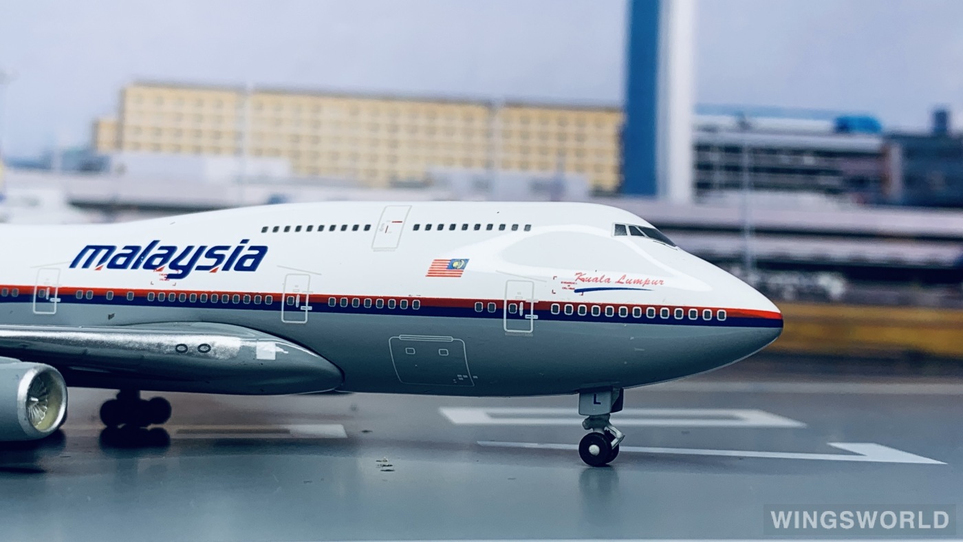 Geminijets 1:400 GJMAS299 Malaysia Airlines 马来西亚航空 Boeing 747-400 9M-MHL