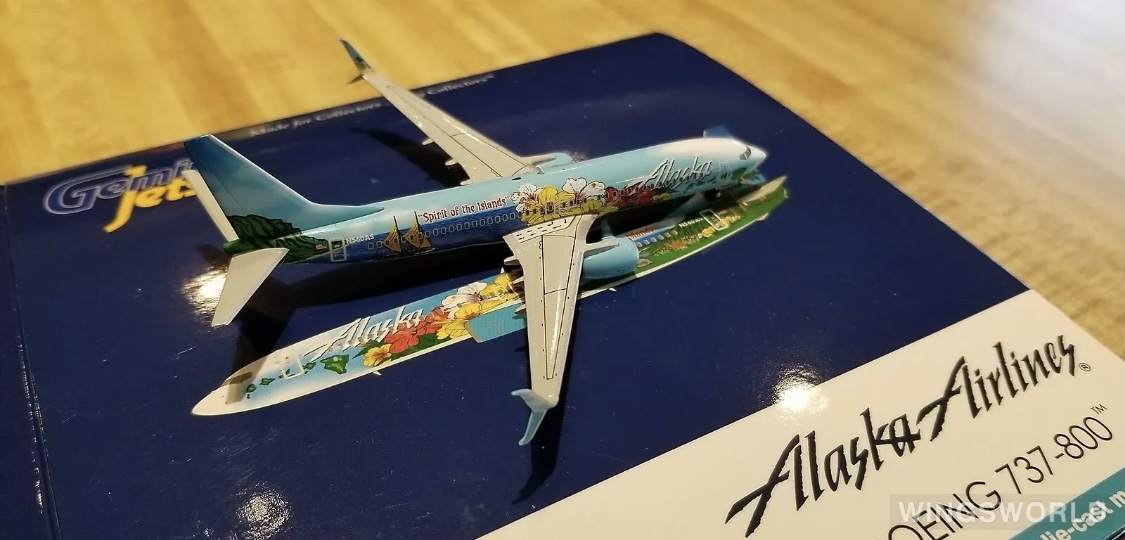 Geminijets 1:400 GJASA1358 Alaska Airlines 阿拉斯加航空 Boeing 737-800 N560AS