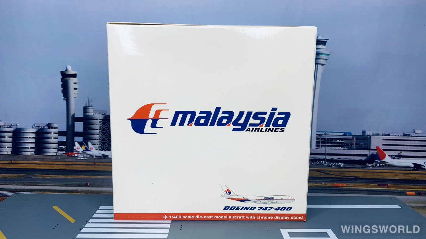 Geminijets 1:400 GJMAS299 Malaysia Airlines 马来西亚航空 Boeing 747-400 9M-MHL