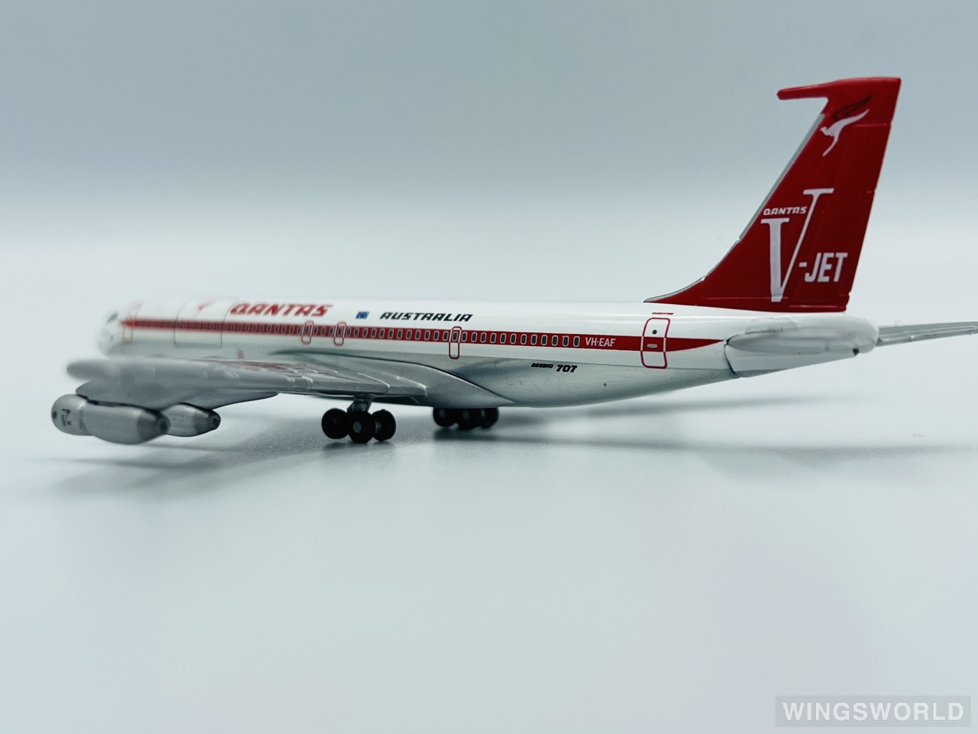 Geminijets 1:400 GJQFA079 Qantas 澳洲航空 Boeing 707-300 VH-EAF