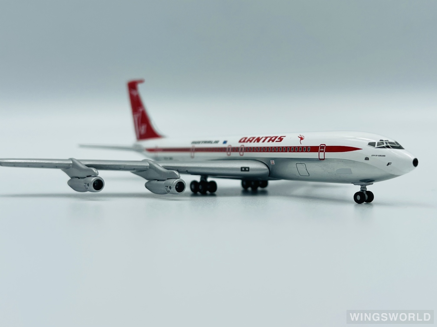 Geminijets 1:400 GJQFA079 Qantas 澳洲航空 Boeing 707-300 VH-EAF