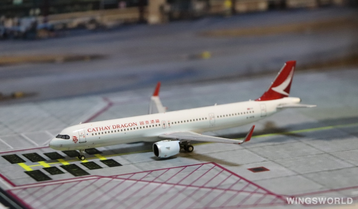 HYJLwings 1:400 HYJL81066 Cathay Dragon 国泰港龙航空 Airbus A321neo B-HPB