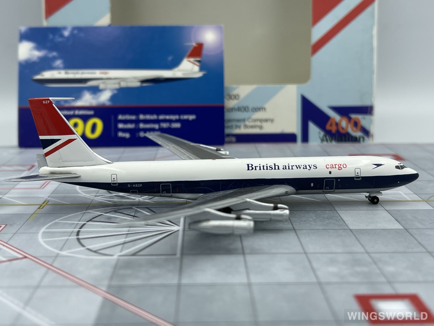 aviation400 1:400 av4707011 british airways 英国航空 boeing 707