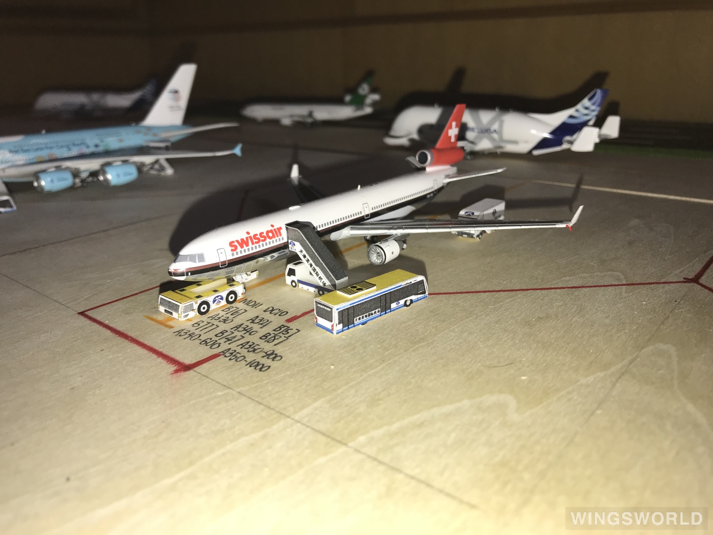 JC Wings 1:400 XX4051 Swissair 瑞士航空 McDonnell Douglas MD-11 HB-IWI