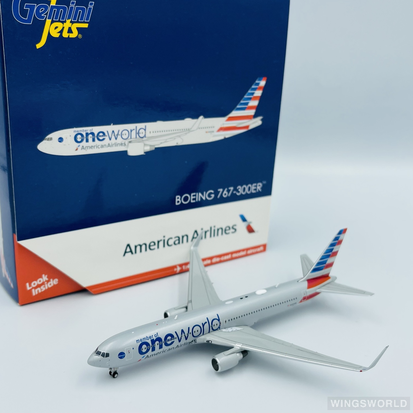 Geminijets 1:400 GJAAL1680 American Airlines 美国航空 Boeing 767-300 N343AN
