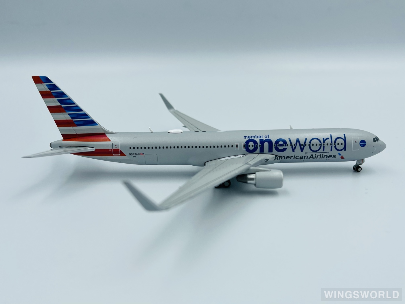 Geminijets 1:400 GJAAL1680 American Airlines 美国航空 Boeing 767-300 N343AN